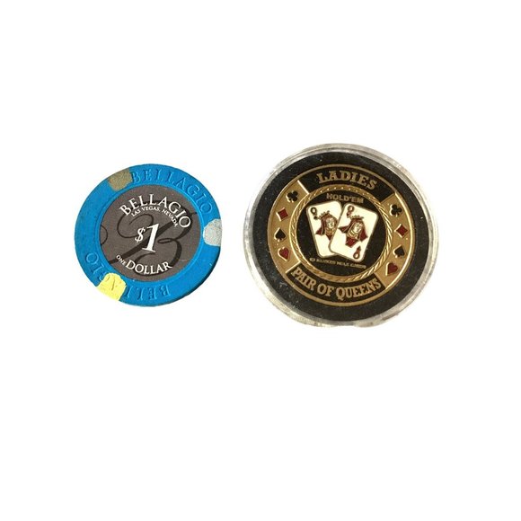Poker chips * Bellagio Casino * Ladies Card Protector - Picture 1 of 4